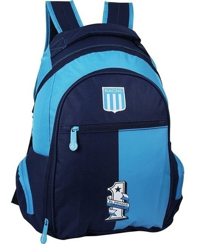 Mochila Racing Club Academia Original Escolar Futbol 18''