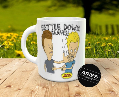 Taza Ceramica Beavis And Butt-head. Modelo Smell. Mtv