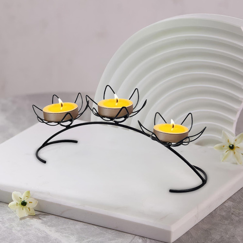 Pilar Castiçal De Ferro Decoração Candelabros Suporte De