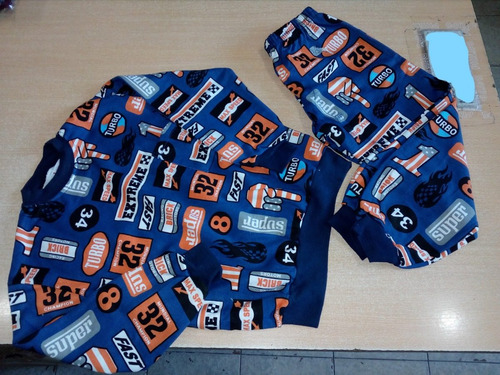 Imagen 2 de 6 de Pijama Niño 100% Algodon Estampado