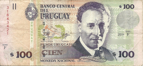 Uruguay: Billete Cien Pesos Uruguayos