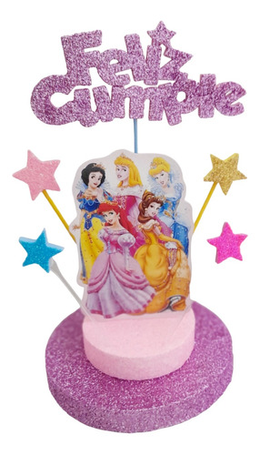 Adorno De Torta Princesas Disney