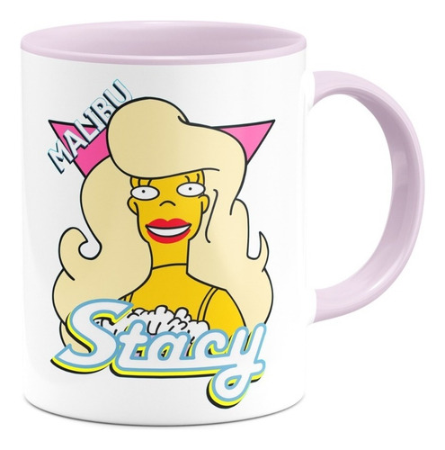 Taza Interior De Color Stacy Malibu Los Simpson Retro