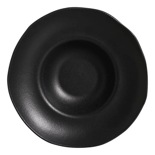 Conjunto 4 Pratos De Massa Orgânico Preto Matte Porto Brasil Liso - Organico