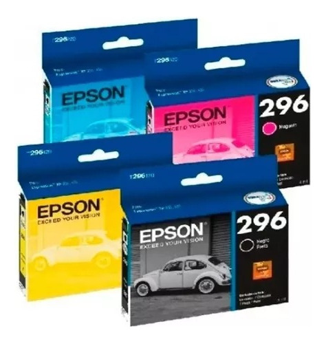 Pack 4 Tintas Epson 296 Originales Envio Gratis