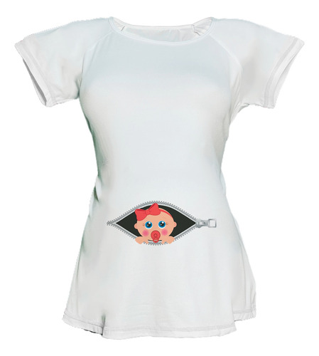 Blusa Especial Maternidad Embarazo Bebe Coqueta Se Asoma