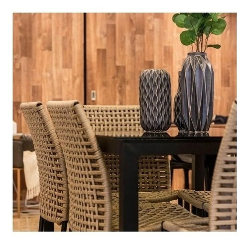 Imagem 4 de 9 de Cadeira De Alumino Com Corda Náutica , Sala, Cozinha, Deck