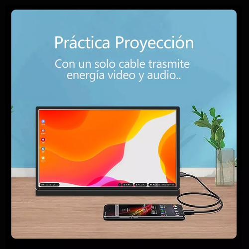 Monitor Portátil 15.6'' Fhd 1080p Lcd Hdr Delgado Compacto