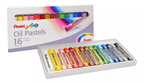 Colores Pastel Aceite Pentel Arts Phn-16 Caja 16 Piezas