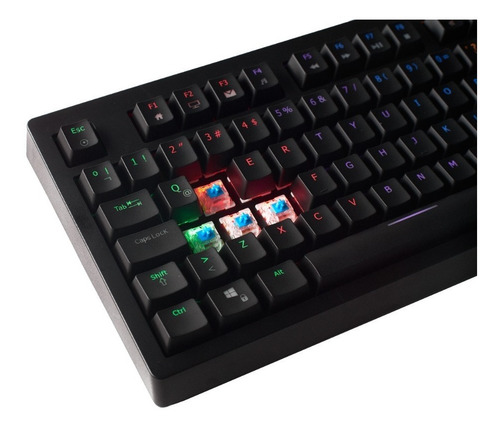 Teclado Mecanico Gamer Vsg Quasar Rgb Negro Outemu Red Pc