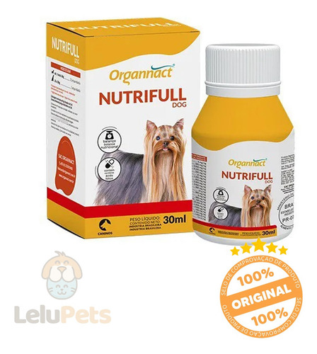 Suplemento Vitamínico Para Cachorro Nutrifull Dog 30 Ml