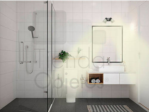 Imagen 2 de 7 de Aplique Baño Spot 2 Luces Oval Blanco Apto Techo Pared E27