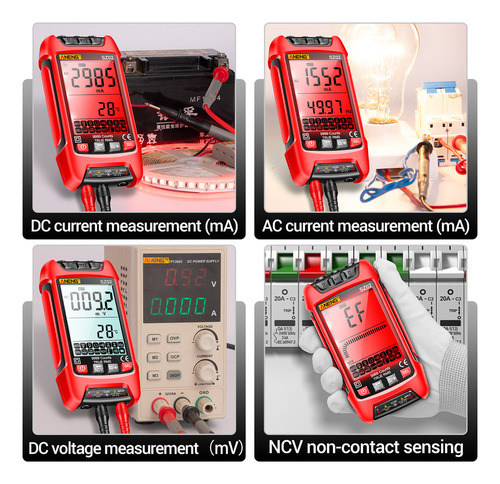 Multímetro Digital Inteligente Aneng 9999 Cuentas Ncv Tester