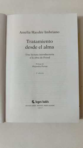 Tratamiento Desde El Alma-amelia Haydee Imbriano--(u) (Usado)