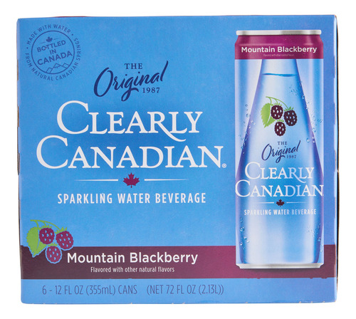 Clearly Canadian Sparkling Water 355ml 6pack
