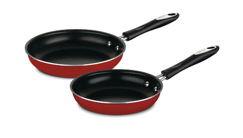 Juego De Sartenes Cuisinart Non Stick 2 Piezas Rojo