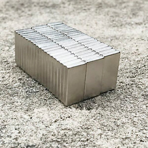 Imagen 1 de 6 de 50 Imanes De Neodimio 20x10x3 Rectagular Mm Super Potentes