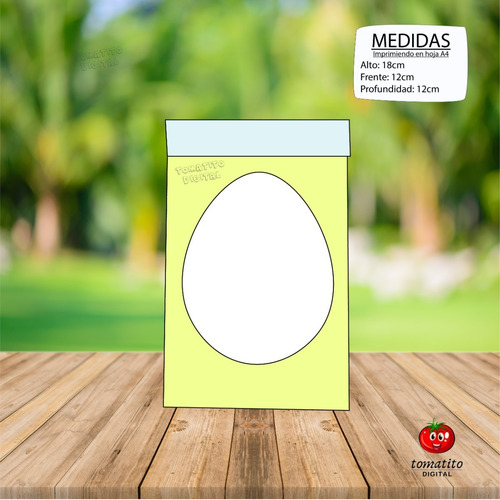 Moldes Png Cajas Huevo De Pascua Mod 1