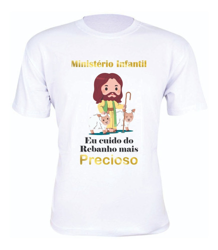 Camiseta Ministério Infantil Eu Cuido Masculina Ref.1