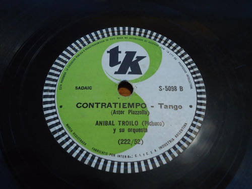 Pasta Anibal Troilo Y Su Orquesta Casal Tk 5098 22152 C64