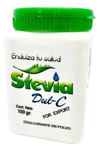 Edulcorante Natural Stevia Dul-c Polvo 100g Original Bolivia