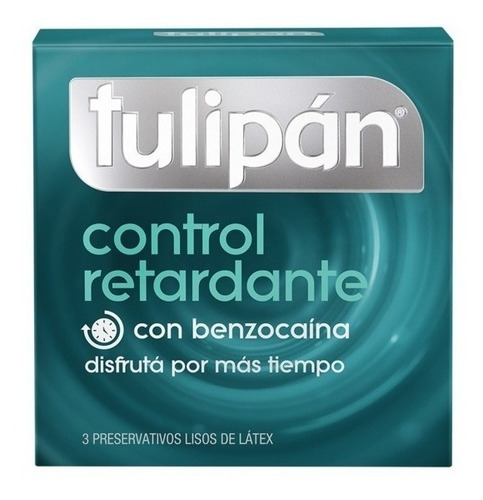 Imagen 2 de 6 de Tulipán Preservativos Látex Control Retardante 6 Cajas X3u