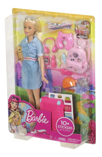 Barbie Viajante Adventures Viajeira Com Acessórios Mattel
