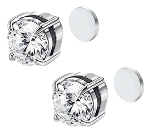 Pendientes Hombre Sin Perforar Aretes Falsos Magneticos