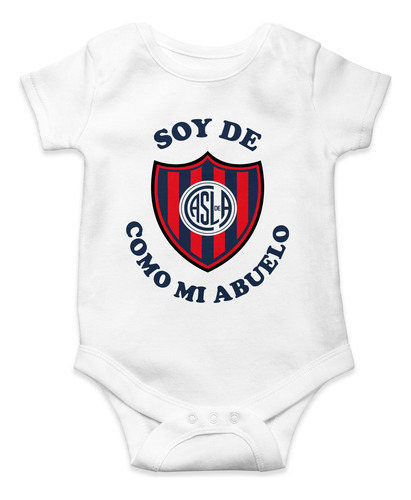 Body Para Bebé San Lorenzo Almagro Como Mi Papá Algodón