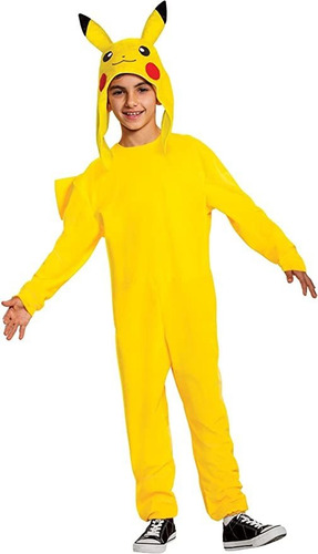 Disfraz De Pikachu De Pokemon Para Niños, Tamaño 4/6