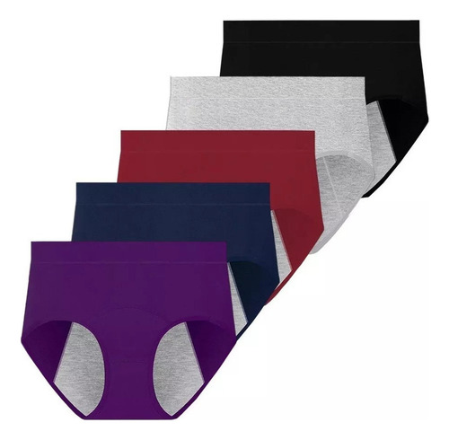 Pack De 5 Pantalones De Algodón Para El Período Menstrual