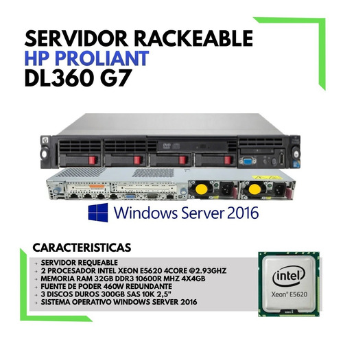 Servidor Rackeable Hp Prolaint Dl360 G7