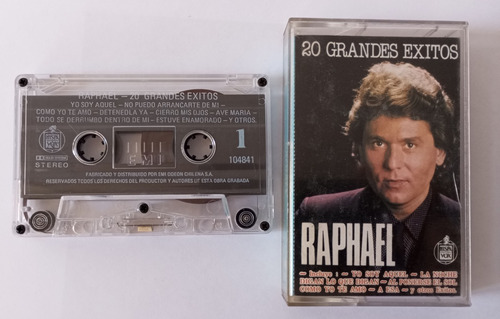 Raphael Cassette Musical Original 20 Grandes Exitos 