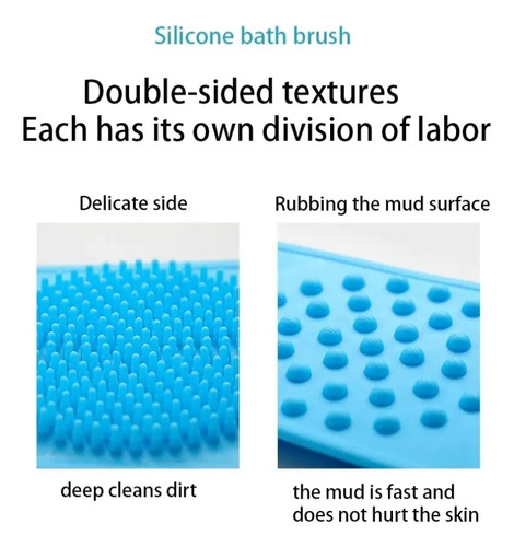 Cepillo Exfoliante De Silicona Suave Para Masaje En Ducha