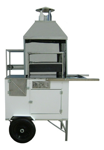 Churrasqueira 50cm Reposição Carrinho De Churrasco Inox R2 Cor Prateado