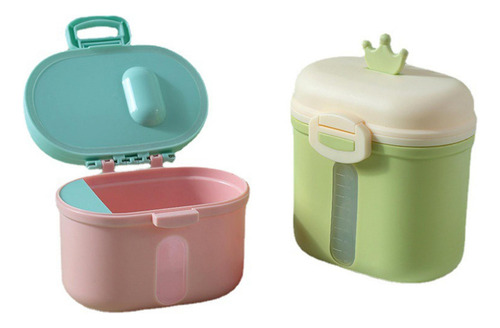 Caja De Almacenamiento En Polvo De Leche De Rosa Pequeño