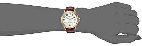 Reloj Analógico De Cuero Timex Indiglo Easy Reader Para Muje