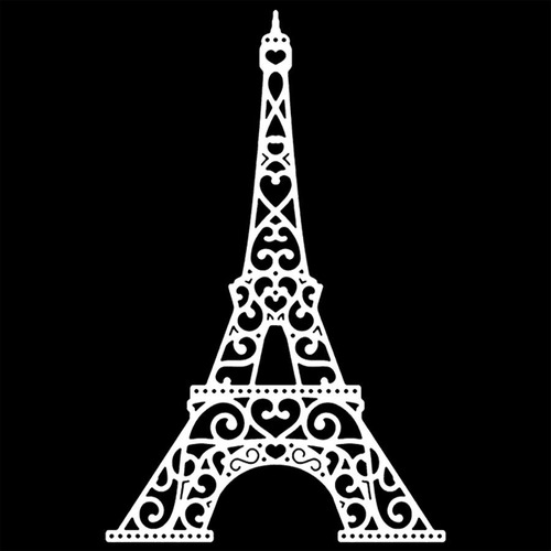 Adesivo De Parede 60x39cm - Torre Eiffel Viagem/turismo