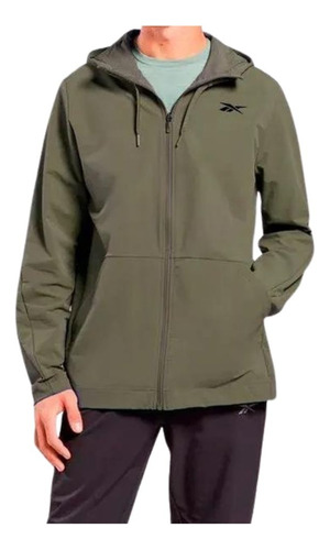 Campera Reebok Woven Verde Militar Masc