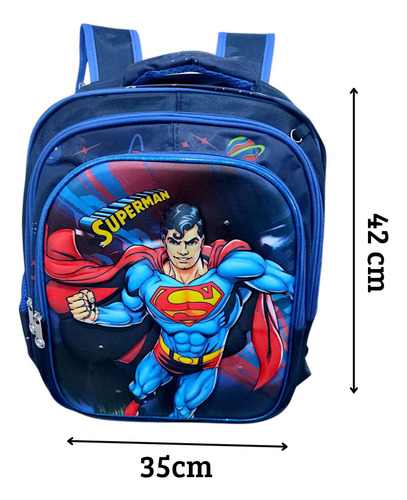 Combo Mochila Primaria 3d Con Luz Led + Lapicera + Lonchera Térmica Varios Personajes