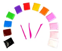 Comprar Masa Para Modelar Moldear Ultra Ligera Foamy\u002Fslime 15 Piezas Color 12 Colores