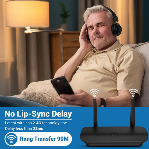 Auriculares Inalámbricos Rosida Dual Para Tv Con Transmisor
