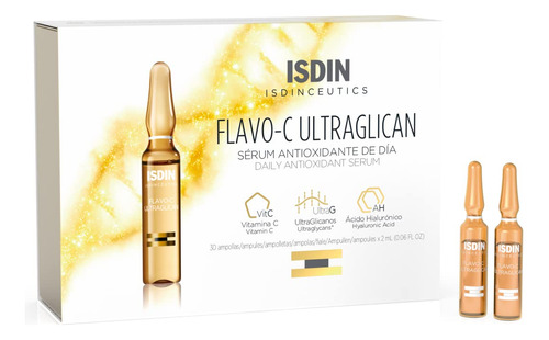 Isdin - Ampolla De Suero De Vitamina C Y Ácido Hialurónico,