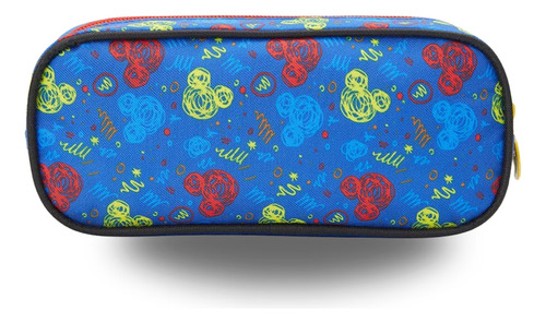Estojo Escolar Xeryus Cor Azul Mickey 1 Nível