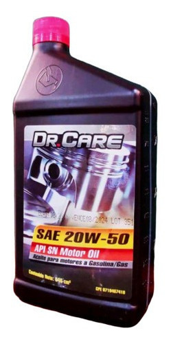 Aceite 20w50 Mineral Dr Care Api Sn