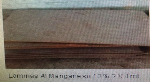 Acero Al Manganeso 12% Lamina De 1m X2m X5/8  M6154  