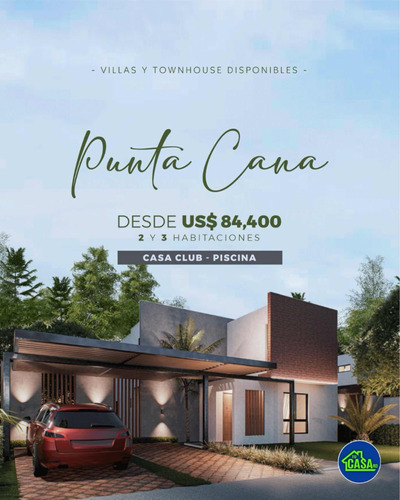 Casas De 2 Y 3 Habitaciones, Residencial Cerrado Punta Cana