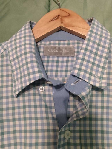 Camisa Christian Dior Usada A Cuadros Muy Buen Estado 