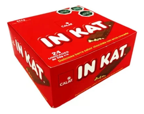 Chocolate In Kat Calaf Caja 24 Unidades X 26gr Inkat