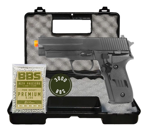 Pistola Airsoft Rossi Vg P226 2124 Pressão Spring Cal. 6mm